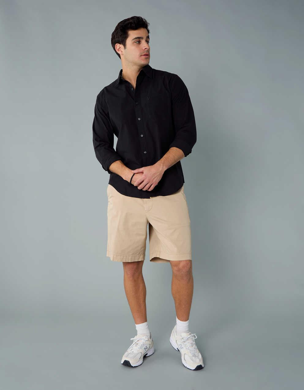 AE 9" Flex Khaki Short