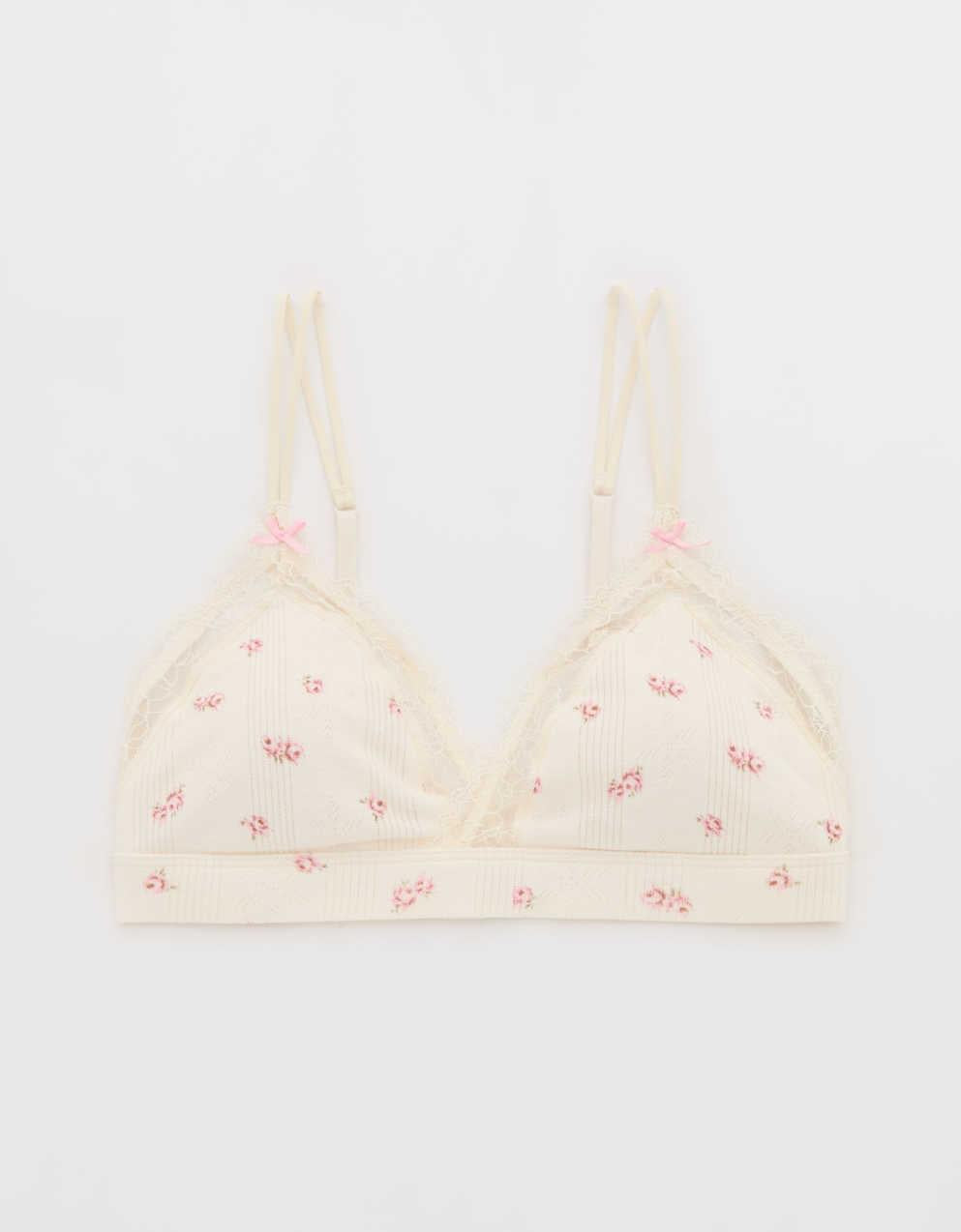 Superchill Pointelle Padded Triangle Bralette
