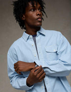 AE Relaxed Oxford Button-Up Shirt