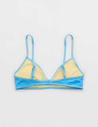 Aerie Skinny Strap Voop Ribbed Bikini Top
