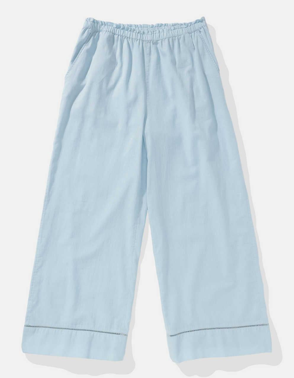 AE High-Waisted Linen-Blend Pull-On Pant