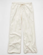 AE Low-Rise Linen-Blend Pull-On Pant