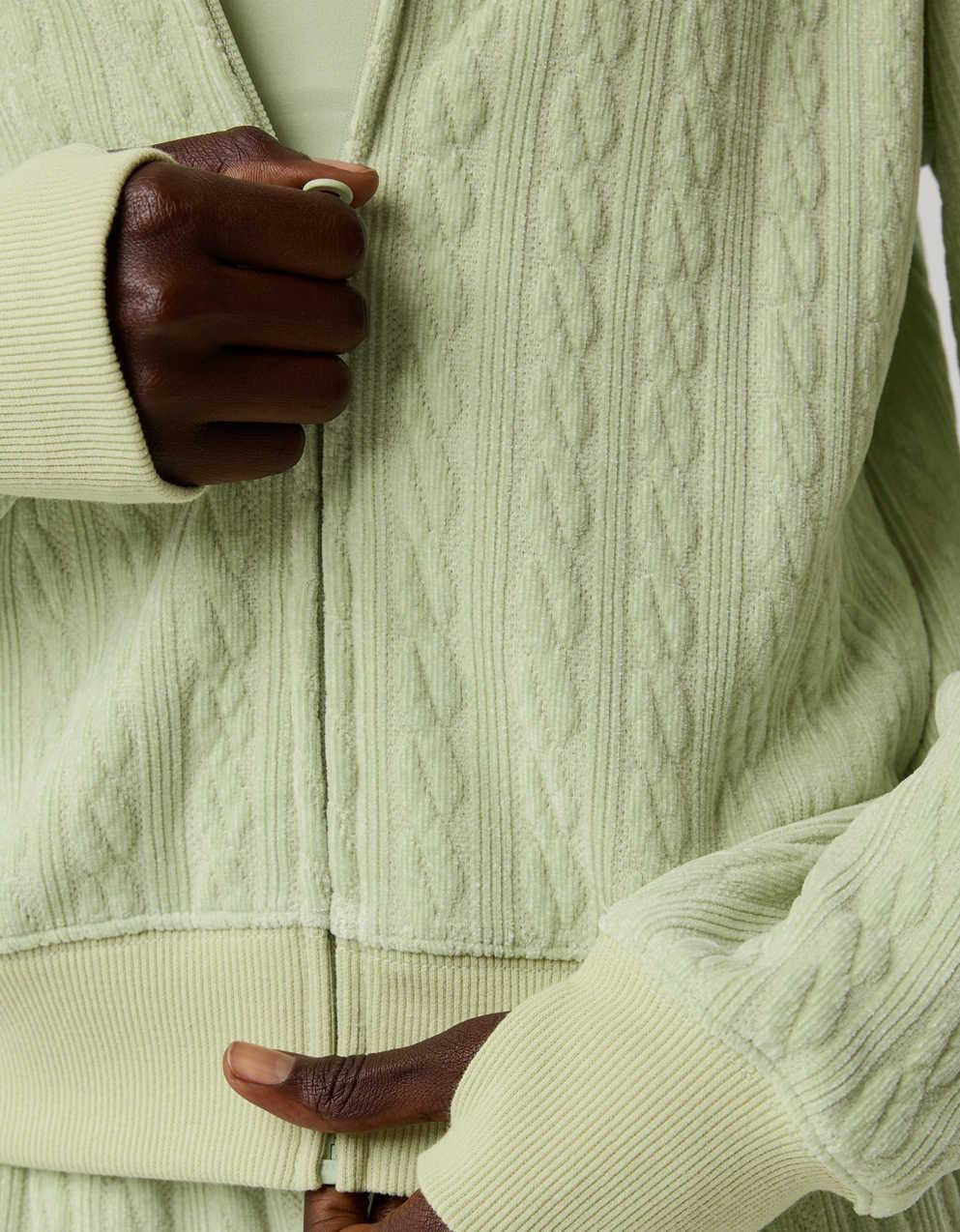 OFFLINE By Aerie Cable Lounge Full Zip