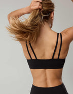 OFFLINE By Aerie Real Me Ruched Strappy Sports Bra
