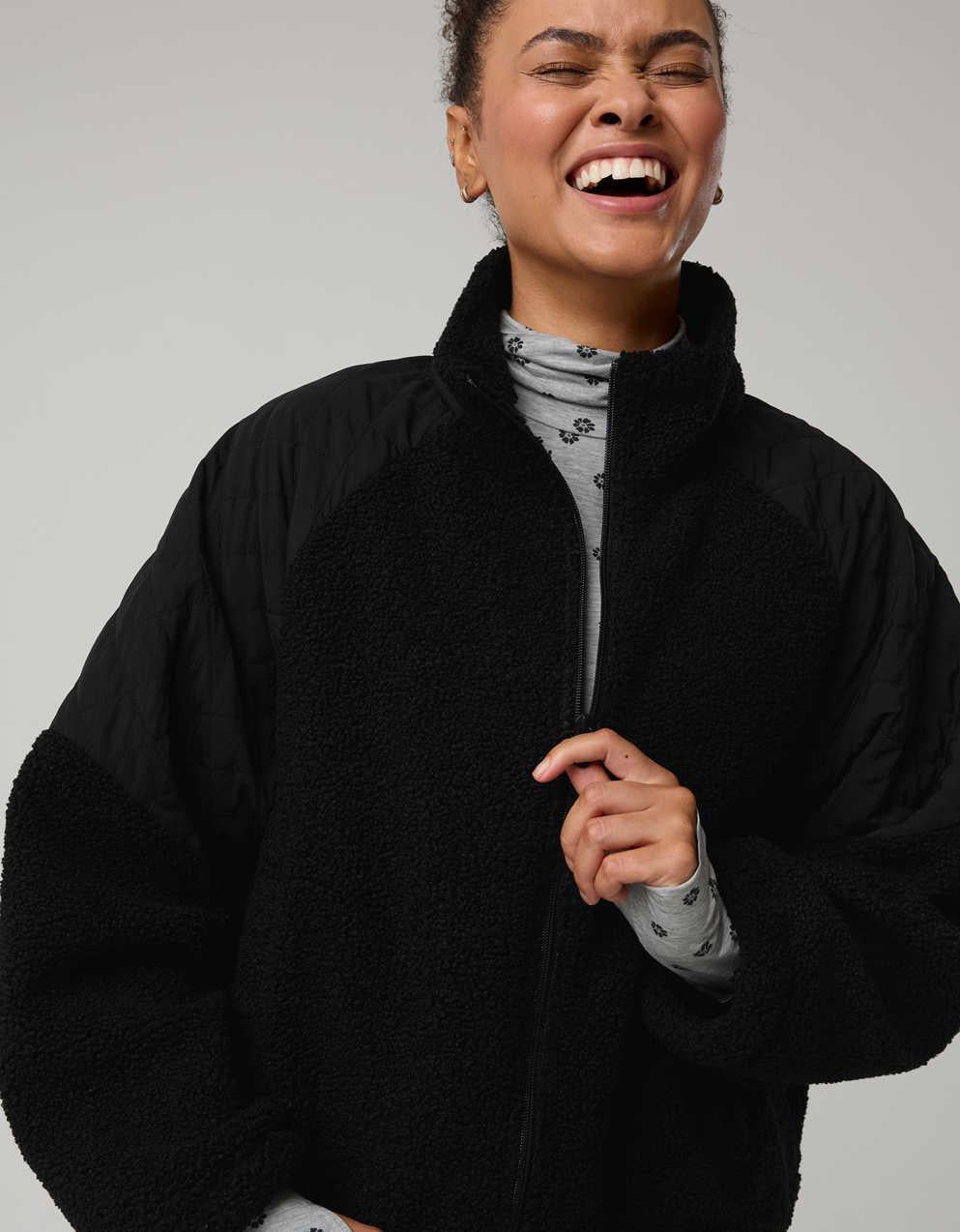 OFFLINE By Aerie Fluff Love Full Snap Jacket