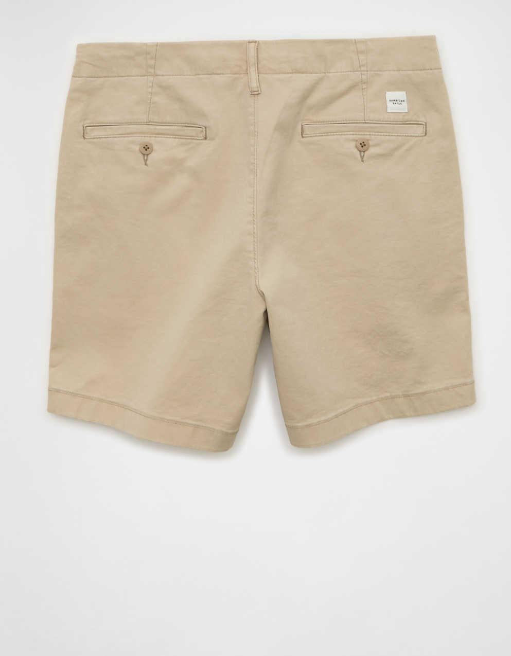 AE 7" Flex Lived-In Khaki Short