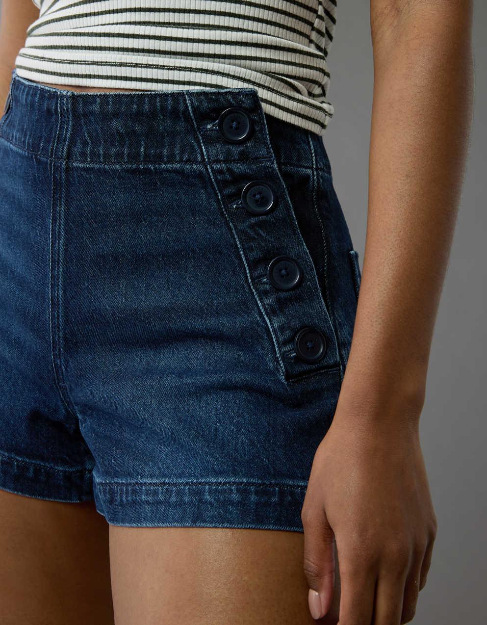 AE Stretch Denim Mom Short