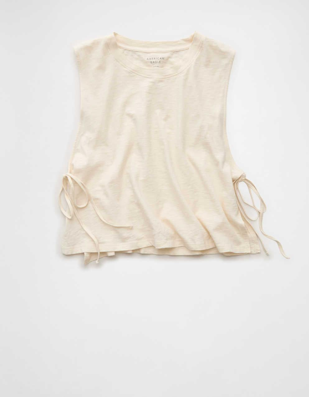 AE Sunchaser Side-Tie Muscle Tank Top