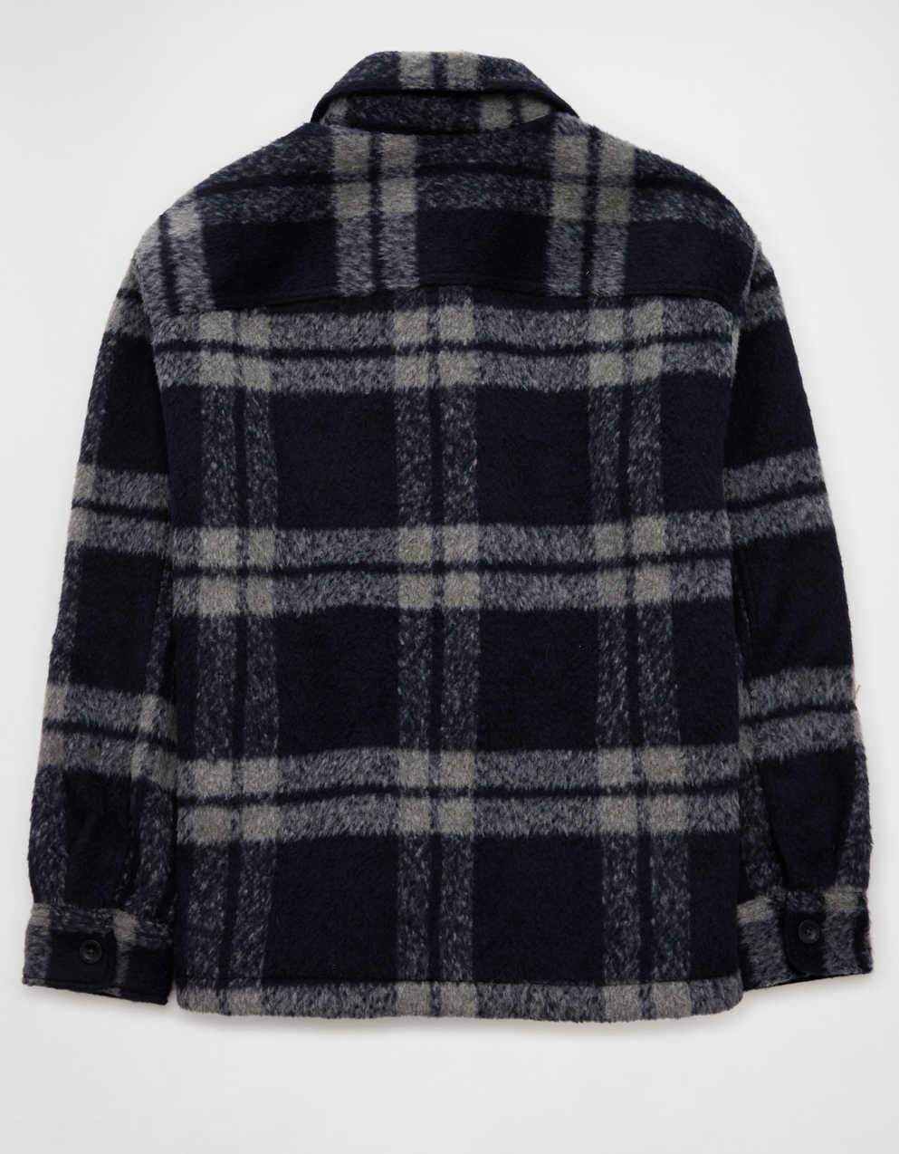 AE Plaid Shirt Jacket