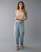 AE Cropped Crochet Tank Top