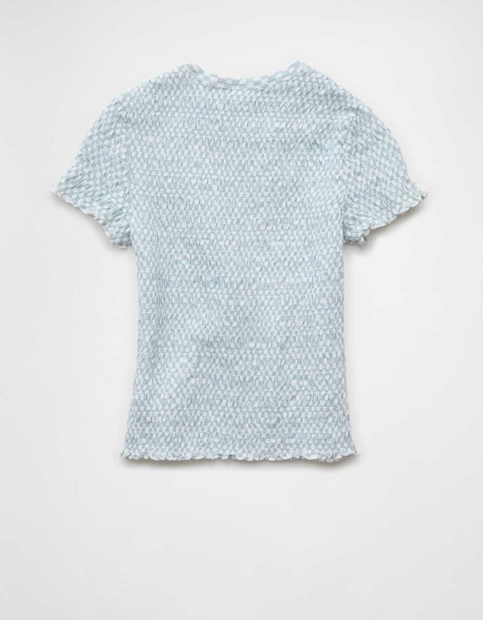 AE Smocked Hey Baby Tee