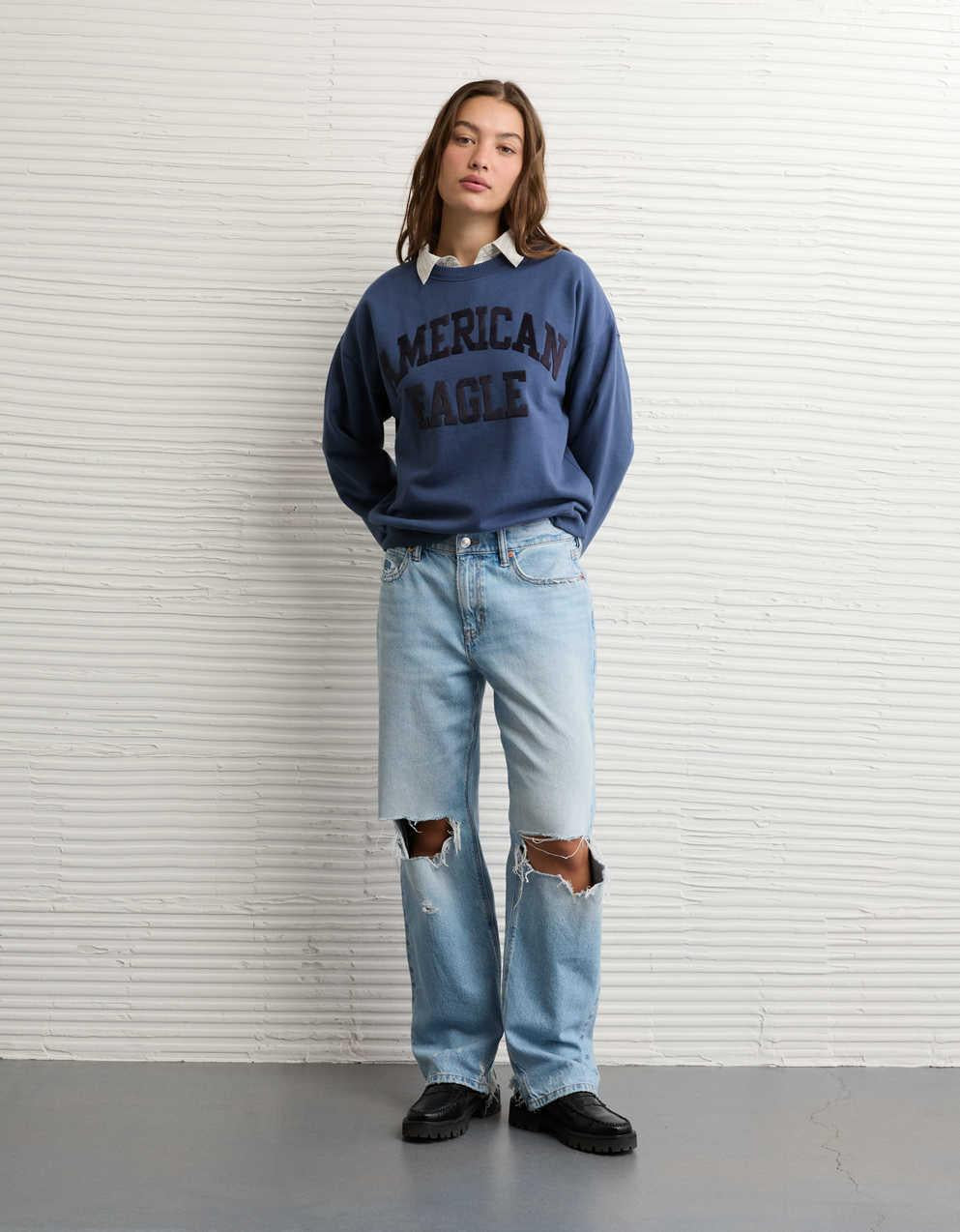 AE Graphic Crew Neck Sweatshirt