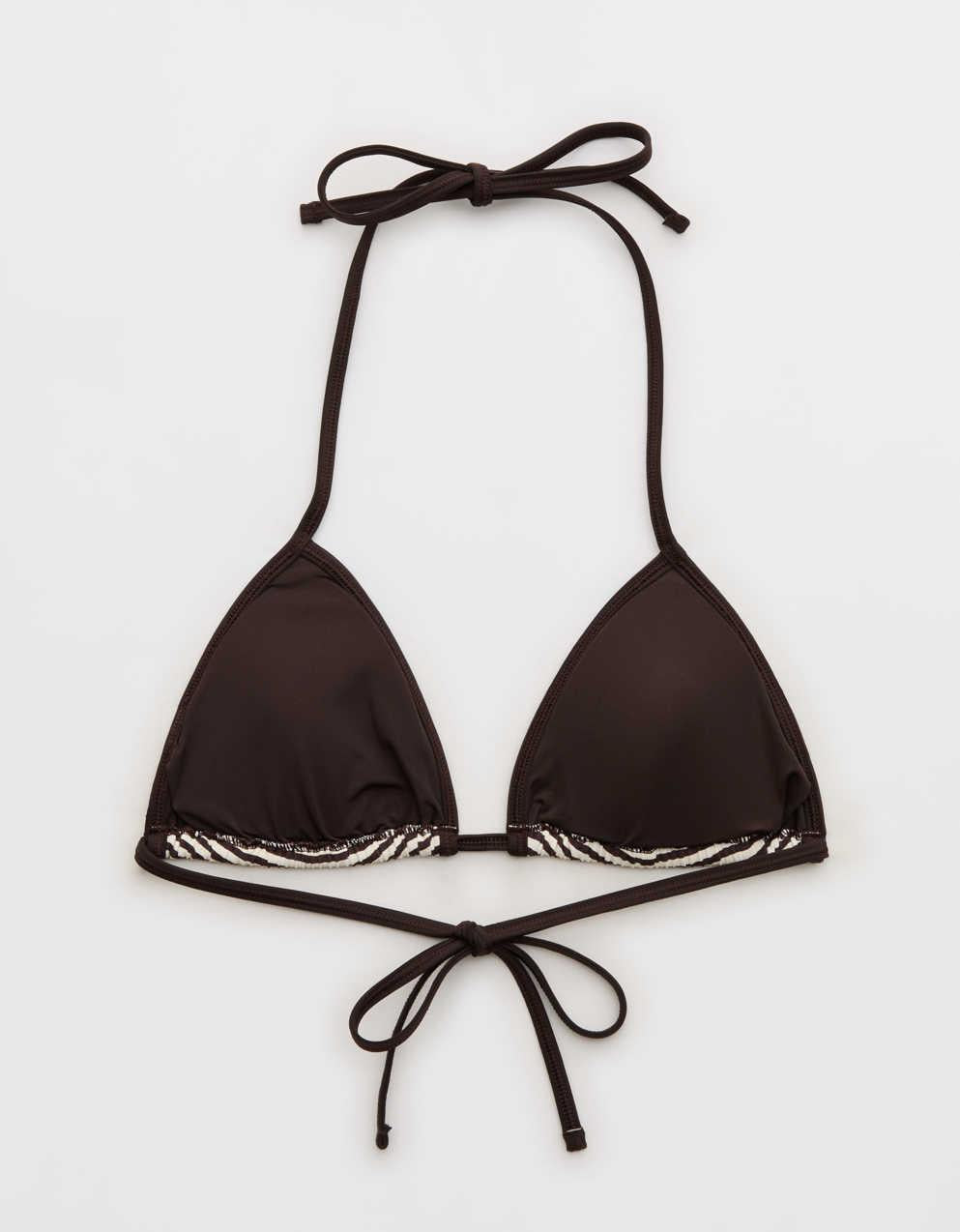 Aerie Ribbed String Triangle Bikini Top
