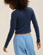 Aerie Long Sleeve Quarter Zip T-Shirt