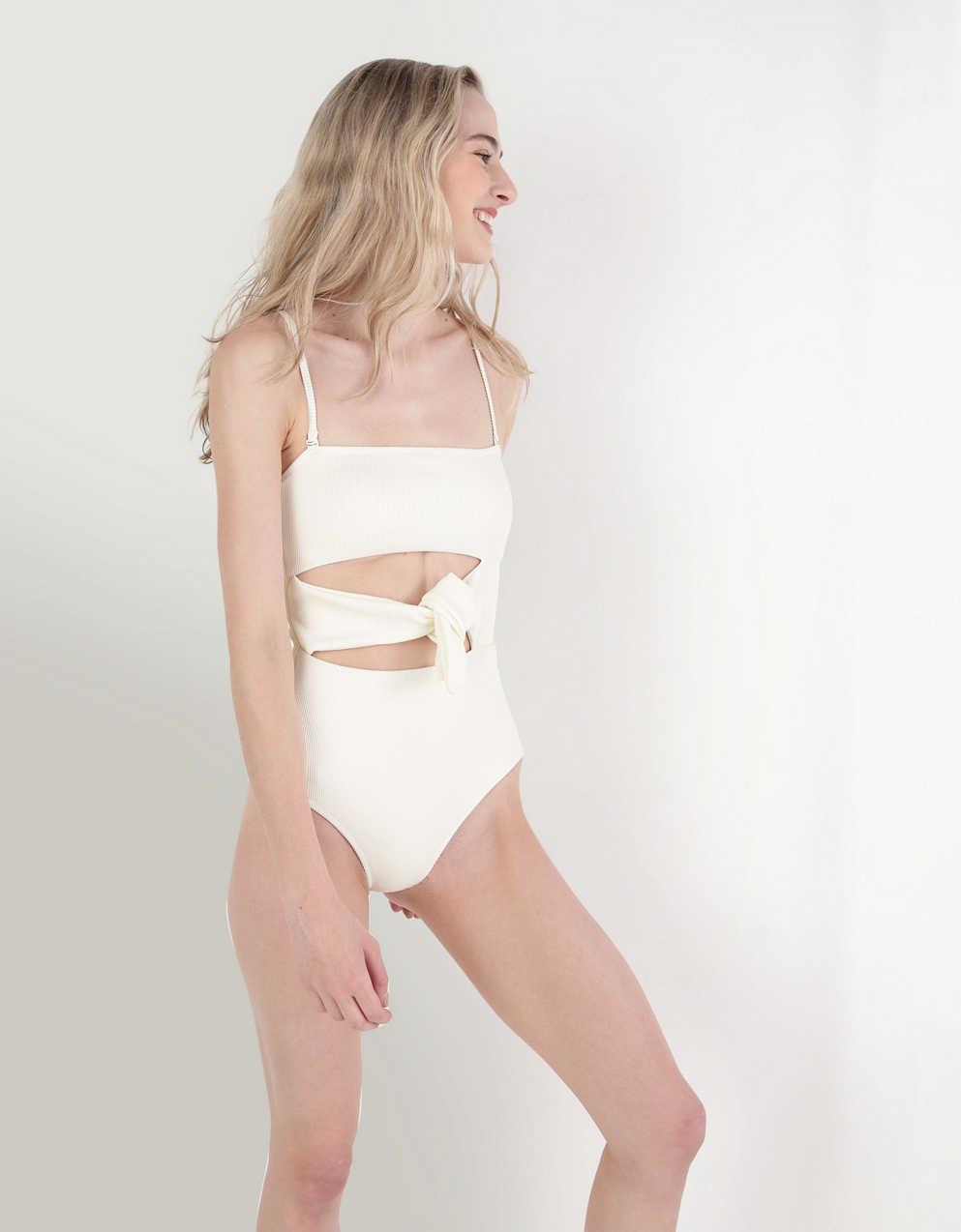 Aerie Ribbed Wrap Tie One Piece