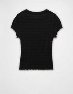 AE Smocked Hey Baby Tee