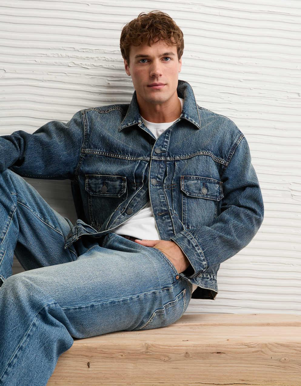 AE Boxy Denim Trucker Jacket