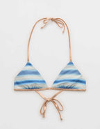 Aerie Reversible Metallic Binding Halter Triangle Bikini Top
