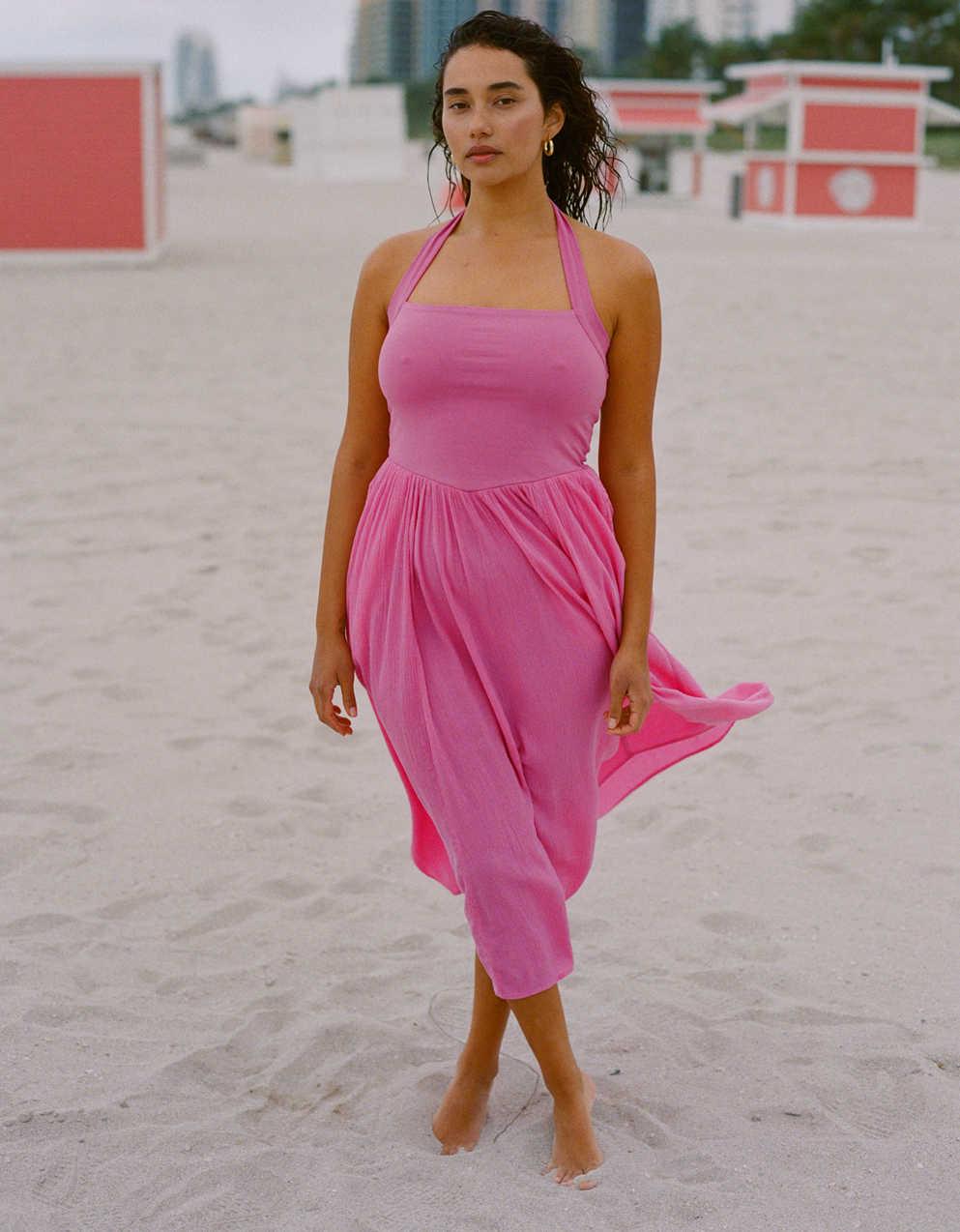 Aerie At The Barre Halter Dress