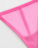 SMOOTHEZ Sheer Stripe Thong Underwear
