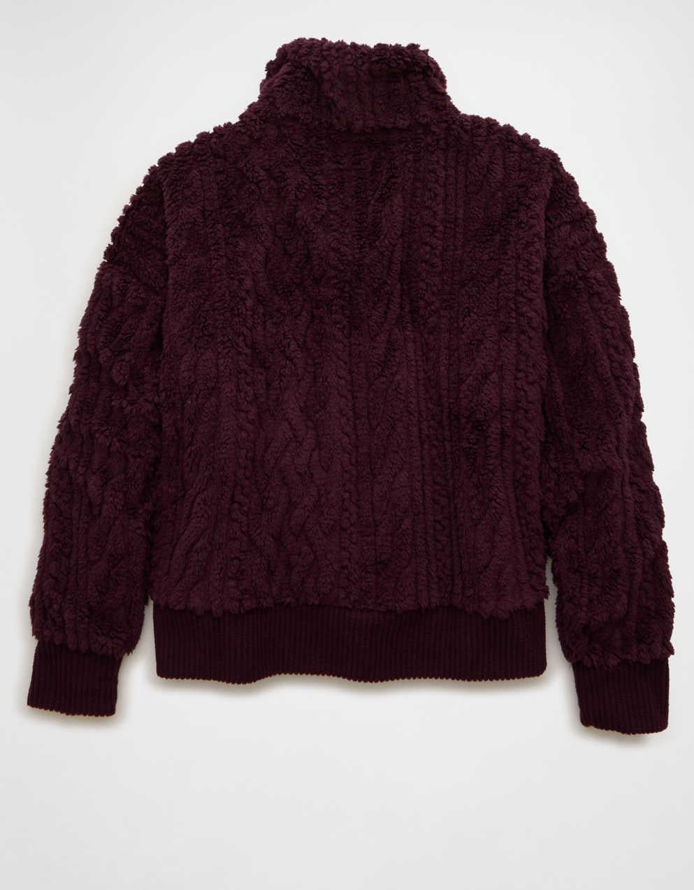 AE Cable Sherpa Full-Zip Sweatshirt