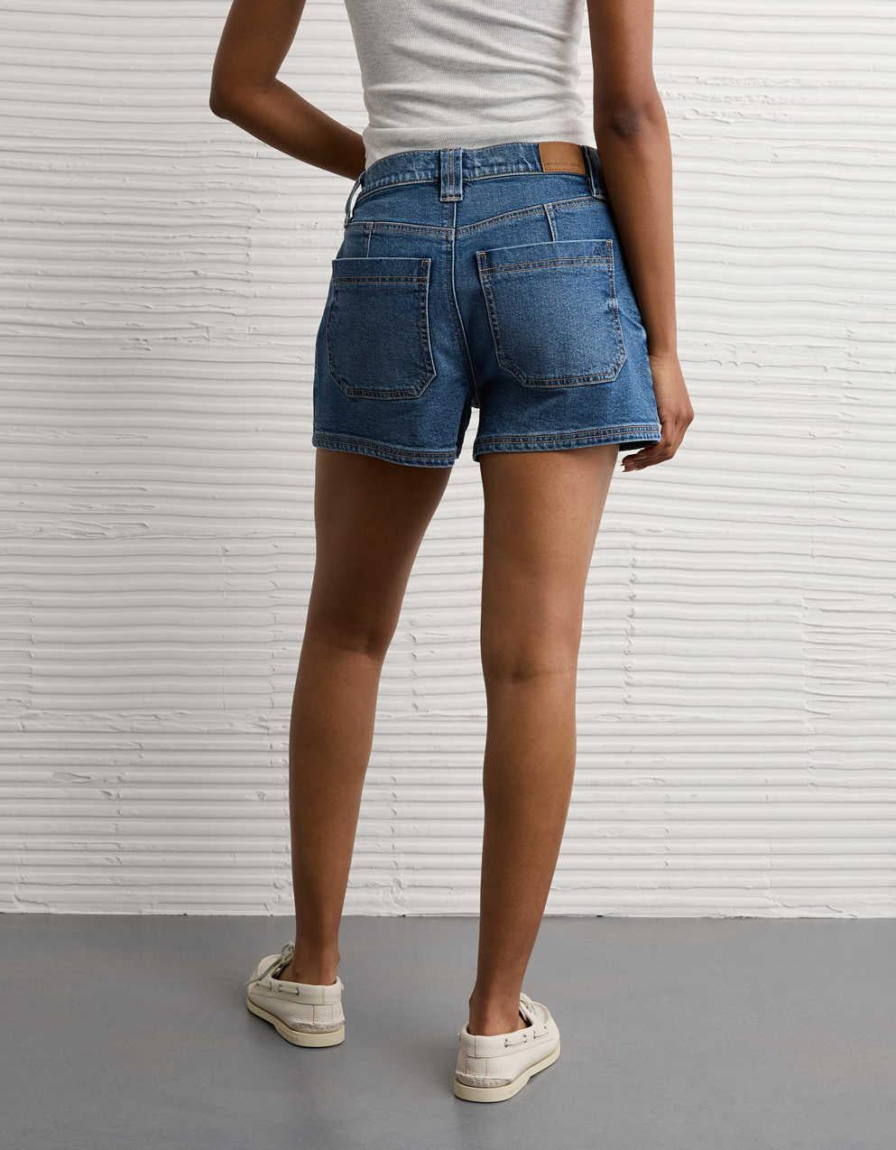 AE Strigid Super High-Waisted Relaxed Denim Short