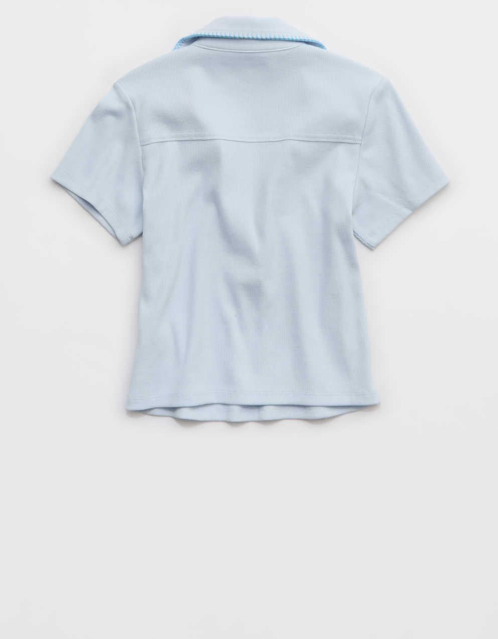 Aerie Cropped Polo T-Shirt
