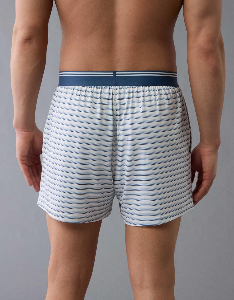 AEO Men's Striped Ultra Soft Pocket Boxer Short