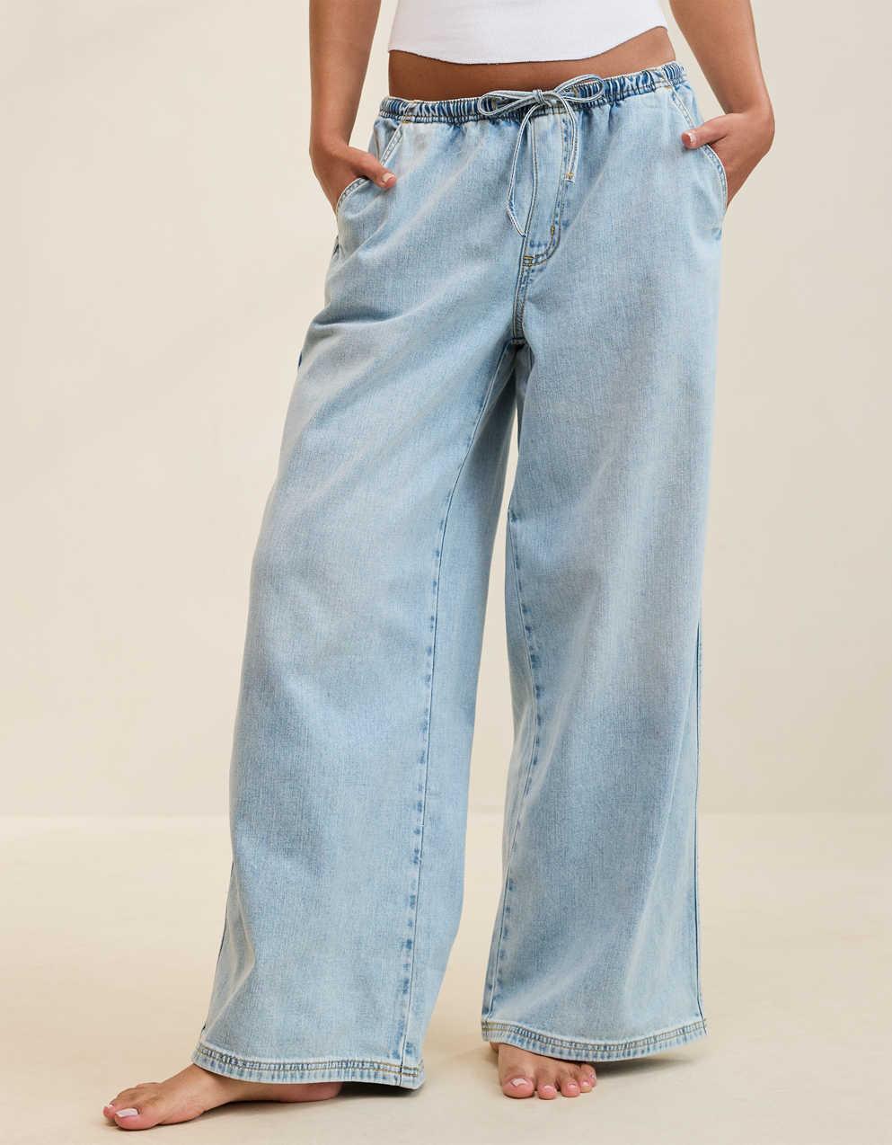 Aerie Daydream Denim Pull-On Pant