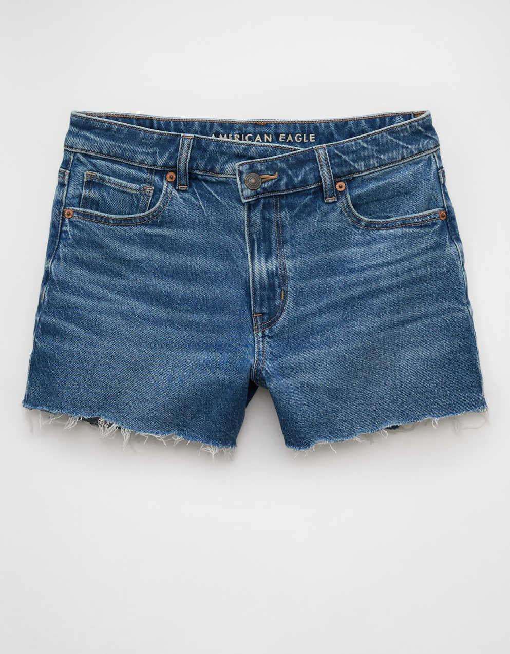 AE Stretch Crossover Denim Mom Short