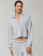 OFFLINE By Aerie OTT Seamed Quarter Zip Sweatshirt