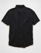 AE Standard Fit Linen-Blend Button-Up Shirt