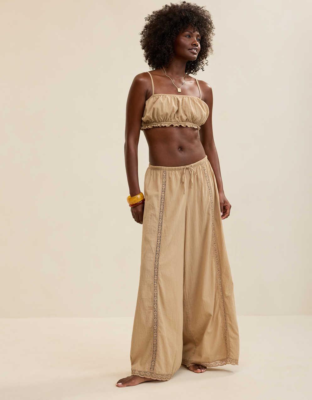 Aerie Cabana Wide Leg Pant
