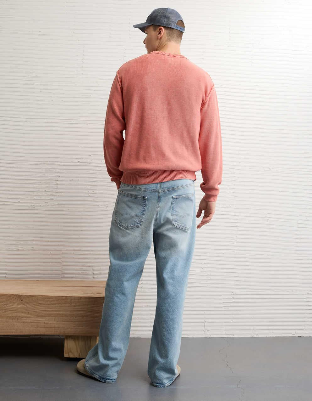 AE Washed Reverse Sweater