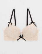 Show Off Feeling Femme Lace Plunge Push Up Bra