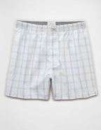 AEO Men's Plaid Stretch Cotton Boxer Short