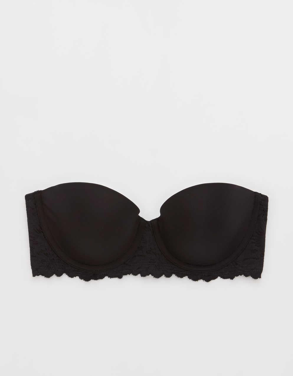 Show Off Rosey Lace Strapless Push Up Bra