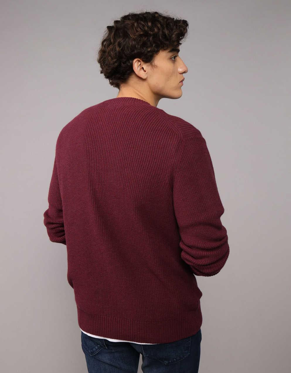 AE Waffle Crew Neck Sweater