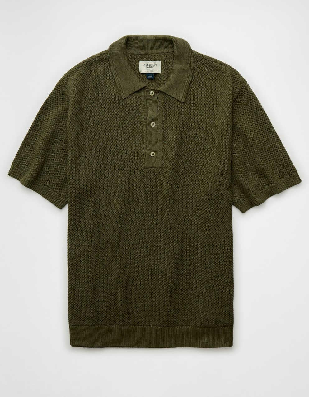 AE Pique Sweater Polo Shirt