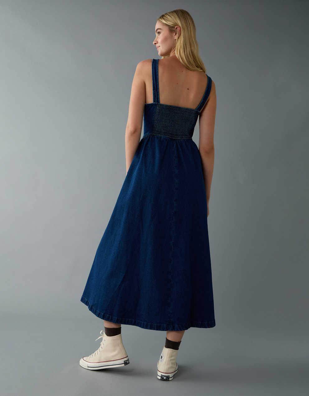 AE Sleeveless Corset Denim Dress