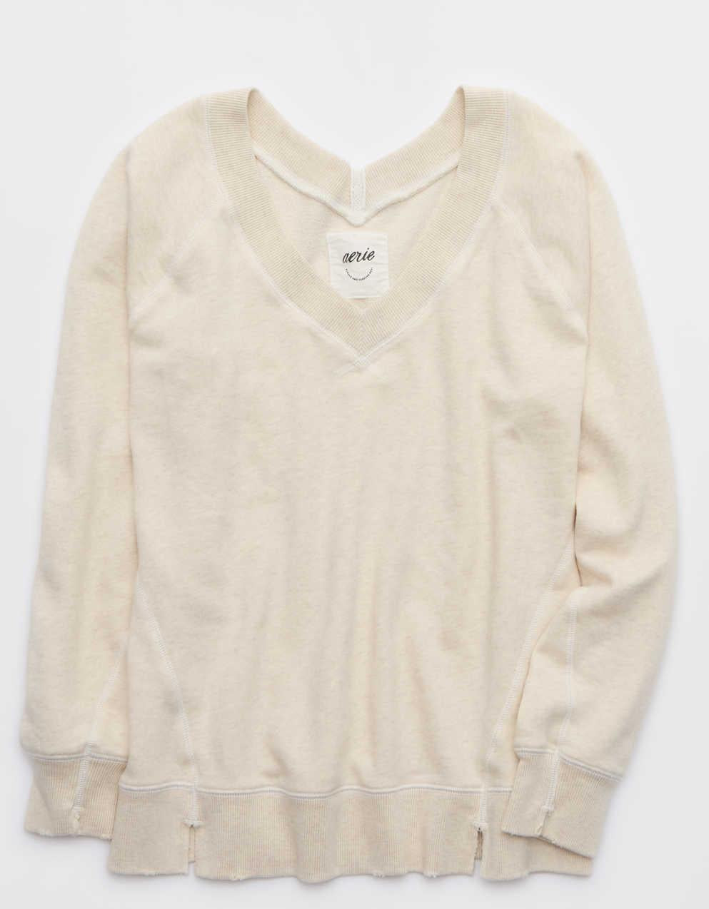 Aerie Downtime V-Neck Sweatshirt