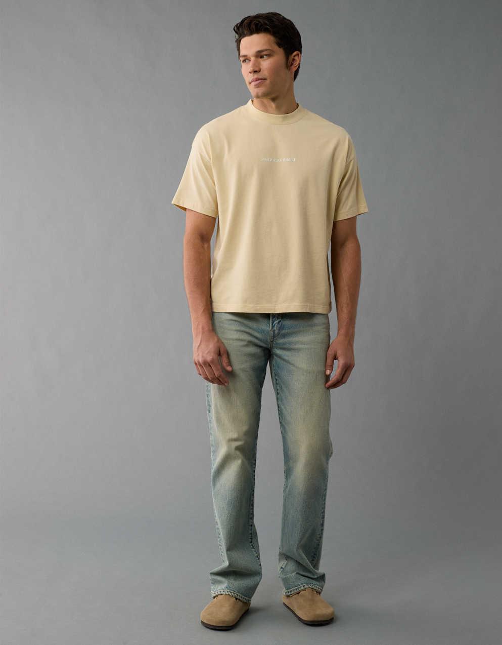 AE Laidback Luxe Heavyweight Oversized Logo Graphic T-Shirt