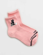 Aerie Ribbed Cotton Quarter Socks