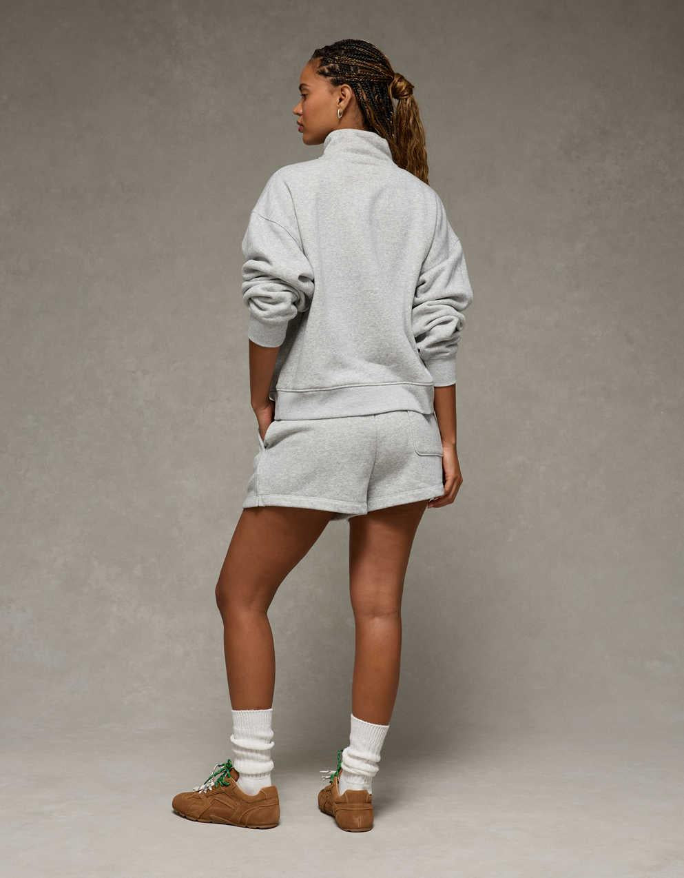 AE Everyday Luxe Quarter Zip Sweatshirt
