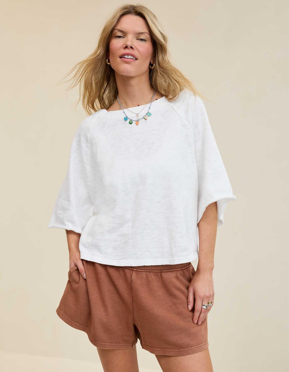 Aerie It's Casual Knit Slub T-Shirt