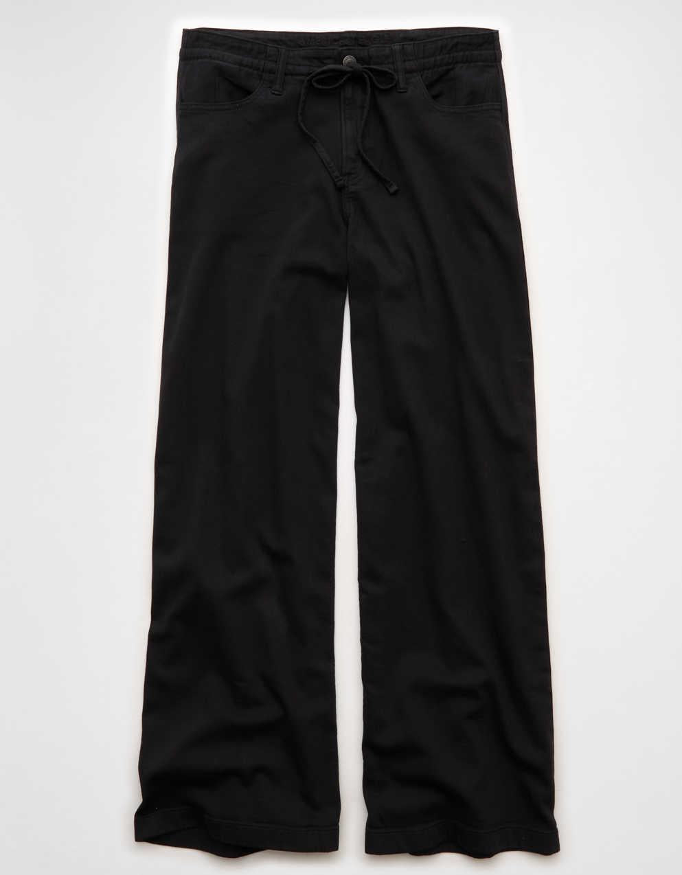 AE Dreamy Drape Stretch Low-Rise Ultra Wide-Leg Pant