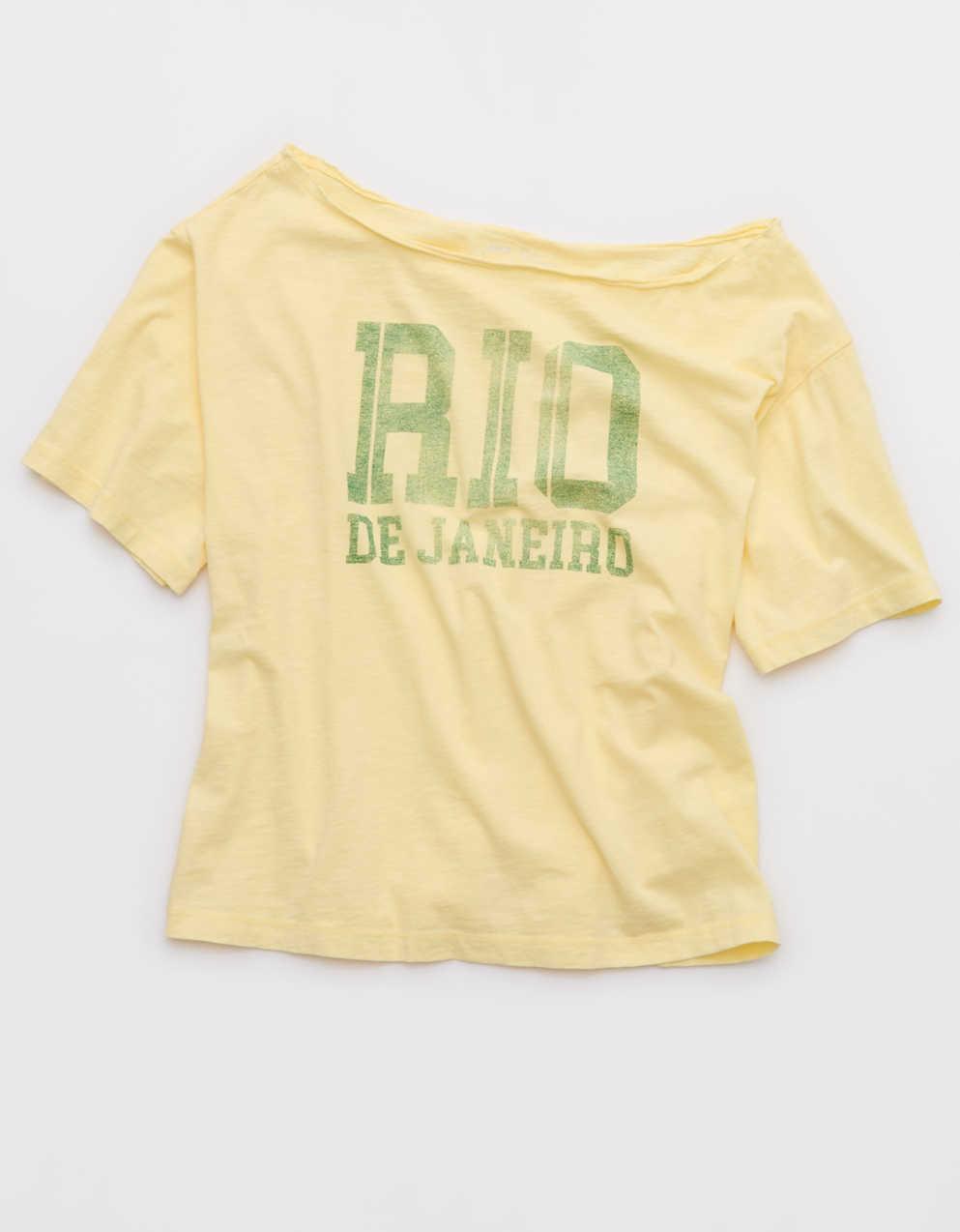 Aerie Off-The-Shoulder Relaxed T-Shirt