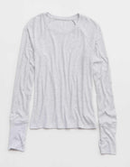 OFFLINE By Aerie Thumbs Up Fitted Ribbed T-Shirt
