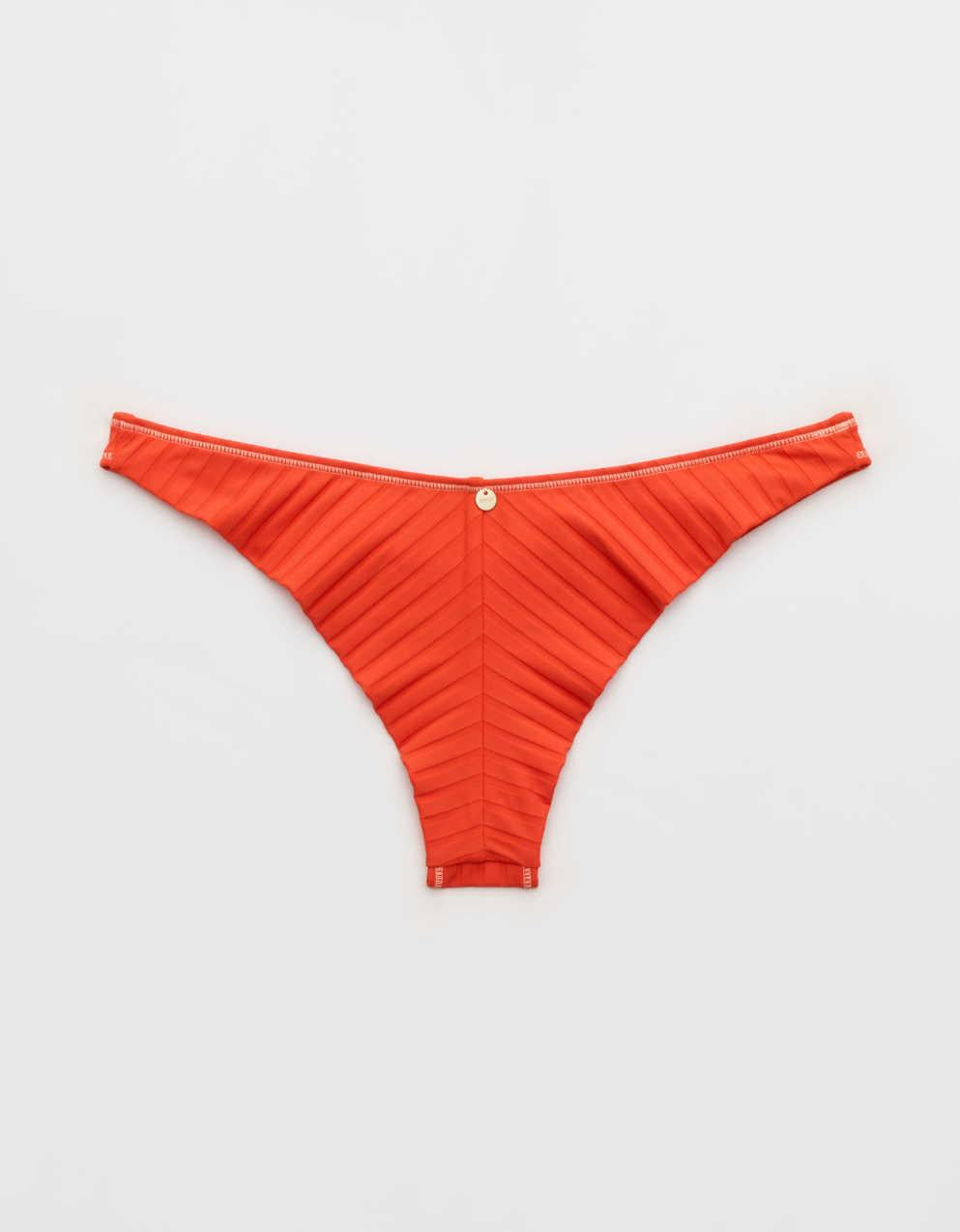 Aerie Ribbed Happy Cheeks Bikini Bottom