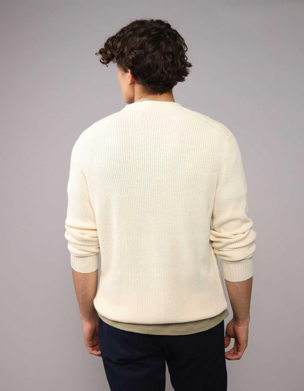 AE Waffle Crew Neck Sweater